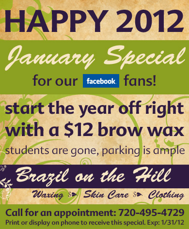 Boulder Waxing Special