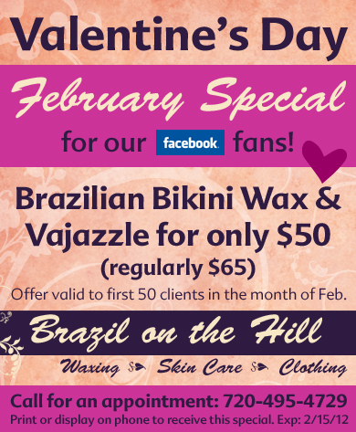 Boulder Brazilain Waxing Special